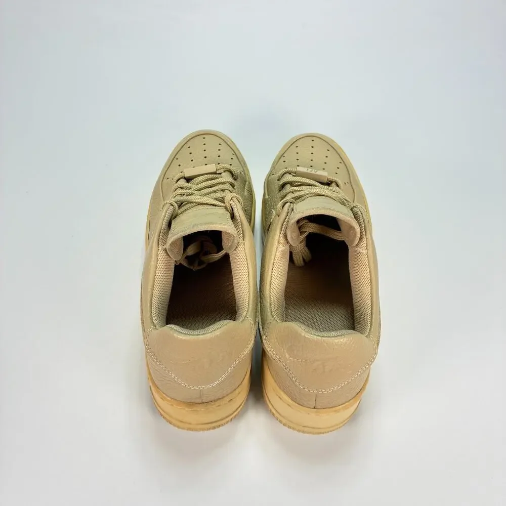 Nike Air Force 1 Sage Low Club Gold Platform Sneakers CT0012-200 Women's Size 7